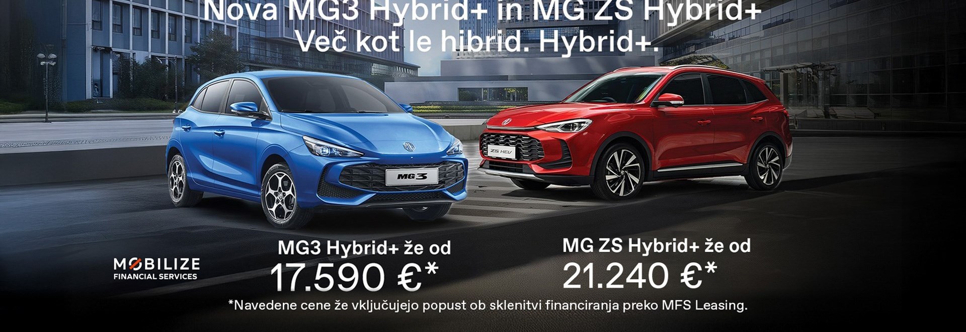 Akcija MG3 HEV in MG ZS HEV