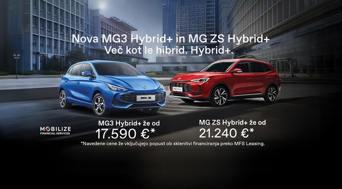 Akcija MG3 HEV in MG ZS HEV